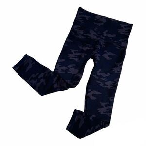 SPANX LOOK AT ME NOW BLACK CAMO CROPPED LEGGING NWT MEDIUM